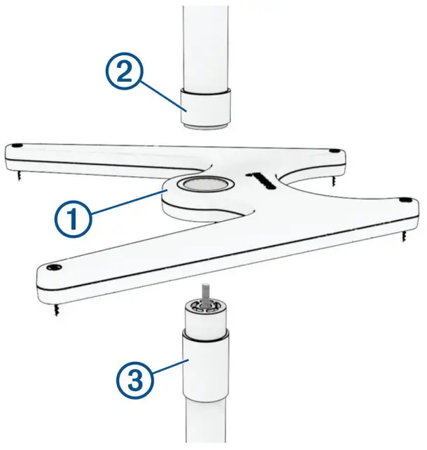 Garmin LIVE SCOPE PLUS ICE FISHING KIT - Pole Mount