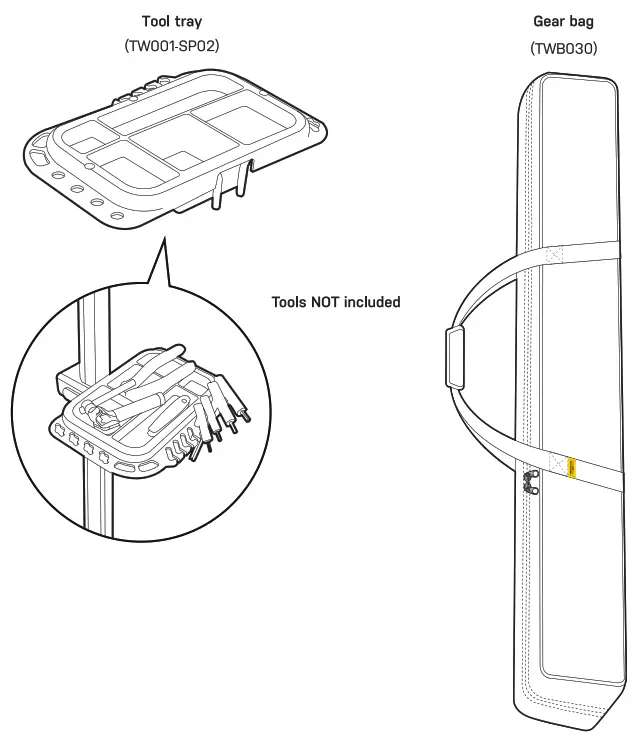 TOPEAK TW030 PrepStand eUP Lift Assist Workstand - FIG43