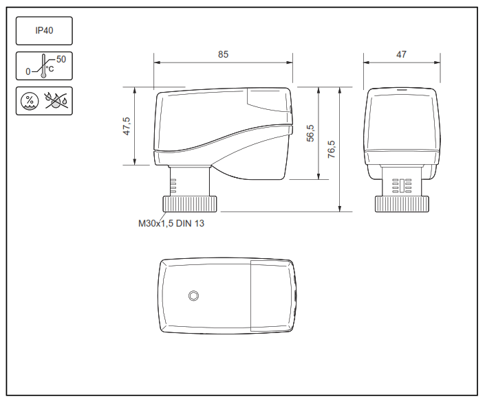 IMI Hydronic Engineering MC15 TA-MC15 High Performance Proportional Actuator - fig