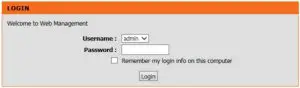 Admin Login Interface