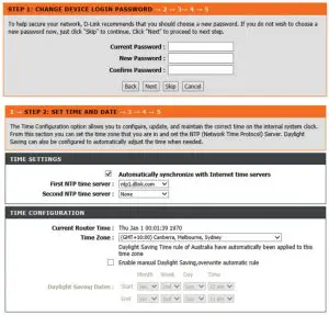 Setup using the Setup Wizard Interface