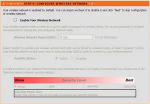 Setup using the Setup Wizard Interface