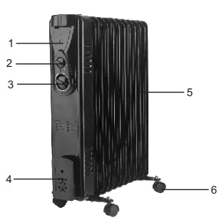 LIVING CO YL-B18-11 Oil Filled Radiator 3