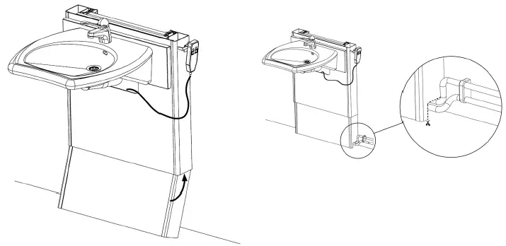 GRANBERG 415-11-05 BASICLINE 415 Electric Height Adjustable Washbasins-18