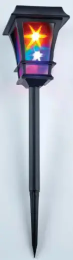 Coopers OF STORTFORD K368 Set 2 Galaxy Effect Multi Coloured Solar Stake Lights