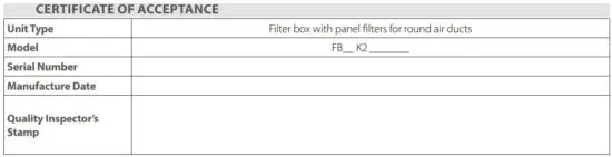 FIG 14 CERTIFICATE OF ACCEPTANCE