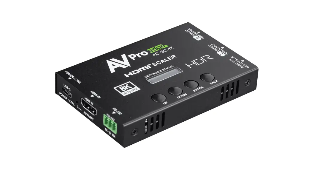 Av Pro Edge Ac-sc-1x 8k Hdmi Down Scaler User Guide Av Pro Edge Ac-sc-1x 8k Hdmi Down Scaler User Guide