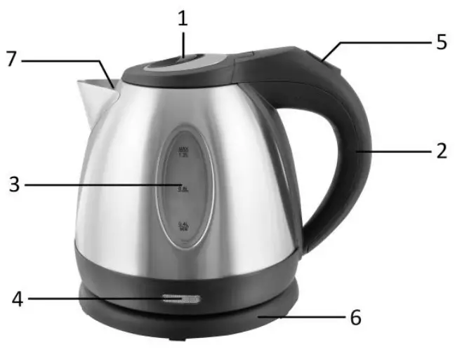 emerio WK 108079 Water Kettle - PARTS DESCRIPTION