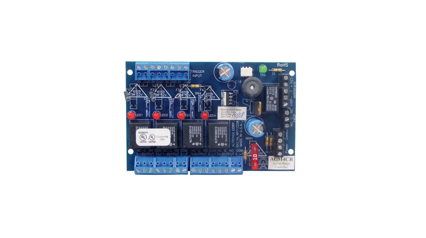 Altronix Acm4e Series Acm4cbe Access Power Controllers Installation Guide Altronix Acm4e Series Acm4cbe Access Power Controllers Installation Guide