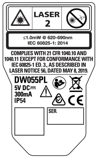 DEWALT DW055PL Pocket Laser Distance Measure - Figures3