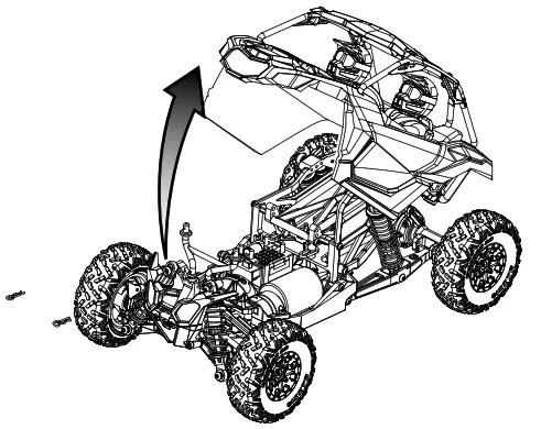 axial YETIJR. CAN-AM Maverick X3 X RS TURBO R RC Car - body clips