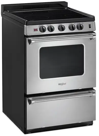 Whirlpool WFE500M4HS 24 Inch Freestanding Electric Range