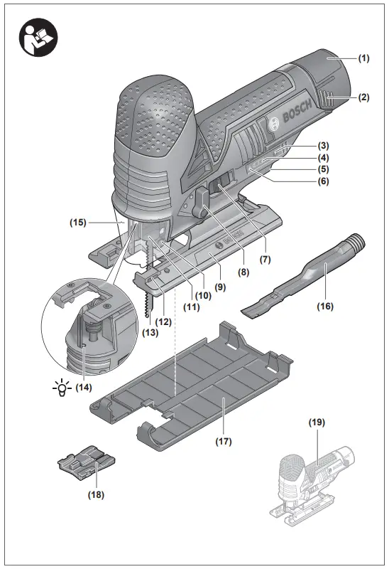 BOSCH GST 12V-70 Professional Cordless jigsaw - fig 1