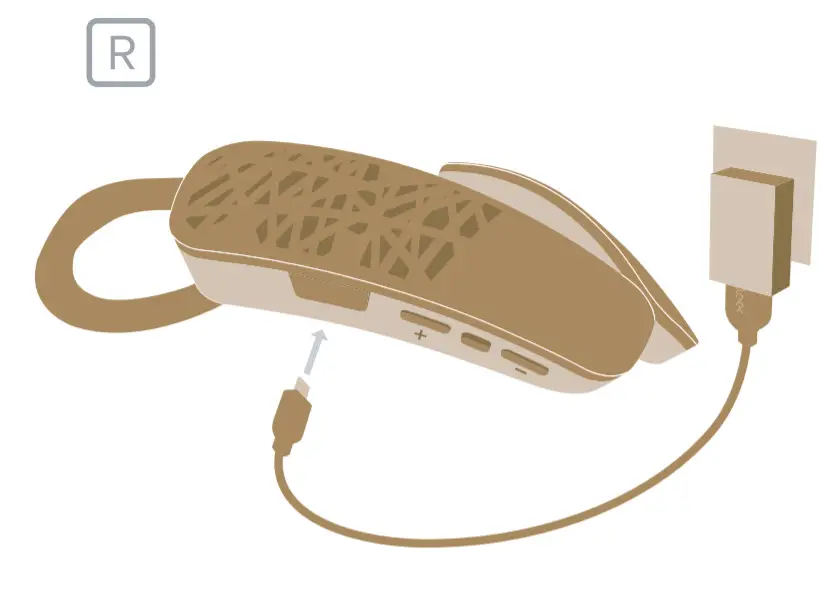 cleer HALO Wireless Neck Speaker - charging