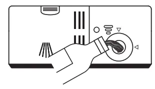 Bellini BDWM48B 60cm Freestanding Dishwasher dispenser