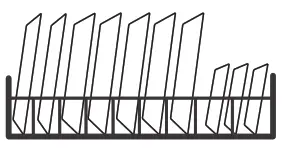 Bellini BDWM48B 60cm Freestanding Dishwasher lower basket