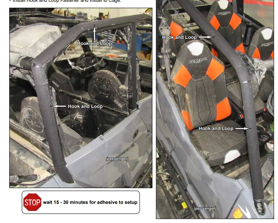 SuperATV Polaris General 1000 Primal Soft Cab Enclosure Upper Doors - Fig 1