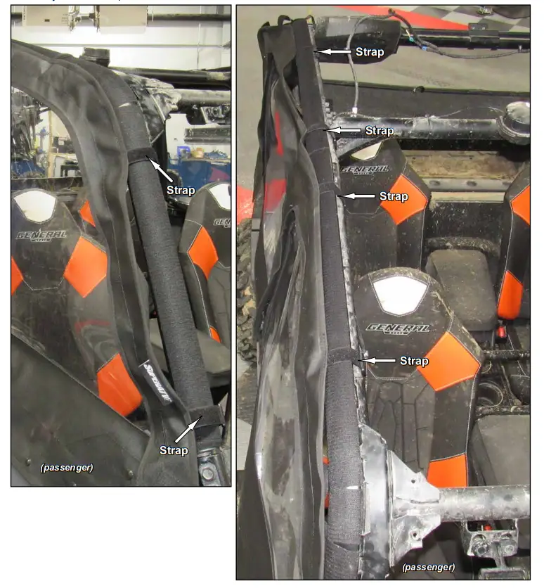 SuperATV Polaris General 1000 Primal Soft Cab Enclosure Upper Doors - Fig 2