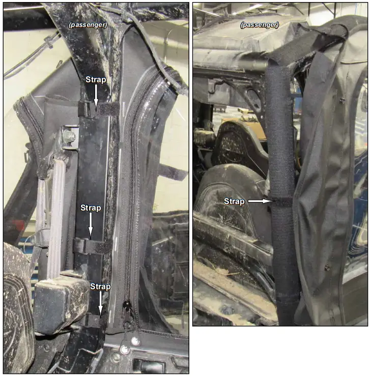 SuperATV Polaris General 1000 Primal Soft Cab Enclosure Upper Doors - Fig2