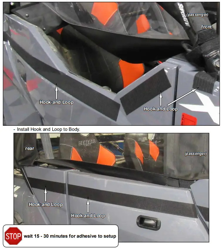 SuperATV Polaris General 1000 Primal Soft Cab Enclosure Upper Doors - Fig4