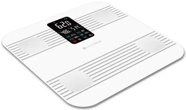 SILVERGEAR Heart Rate Monitor Premium Smart Scale
