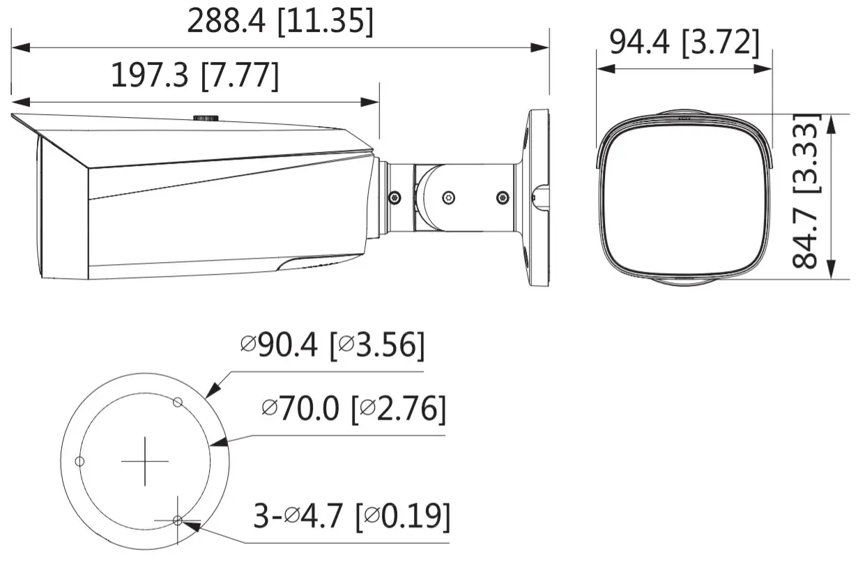 dahua DH-IPC-HFW5449T1-ZE-LED Camera - patrts4