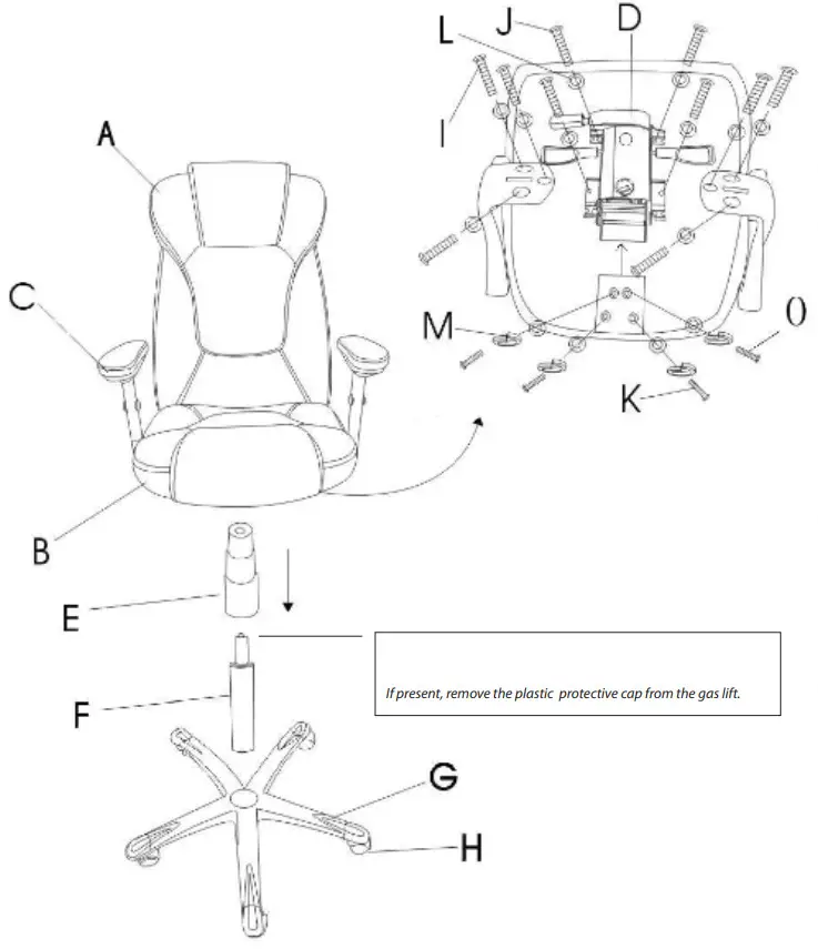 hjh EMBASSY 200 Professional Executive Chair -