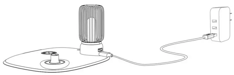 Livoo TEA290 Bedside Lamp with Induction Charger - OPERATION METHOD