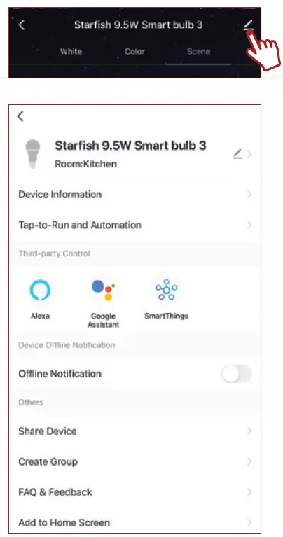 SATCO STARFISH App for Smart Lighting 19