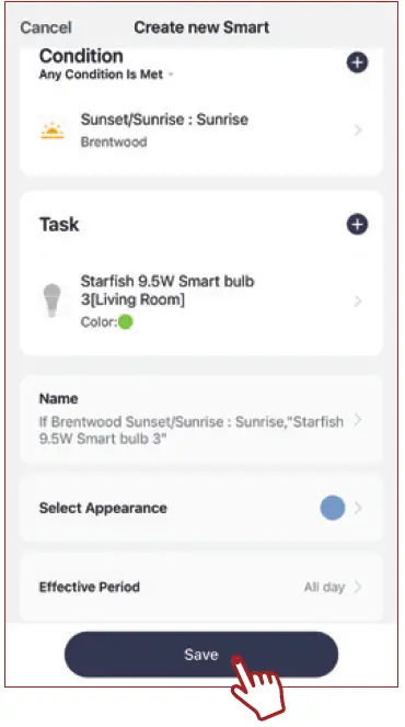 SATCO STARFISH App for Smart Lighting 27