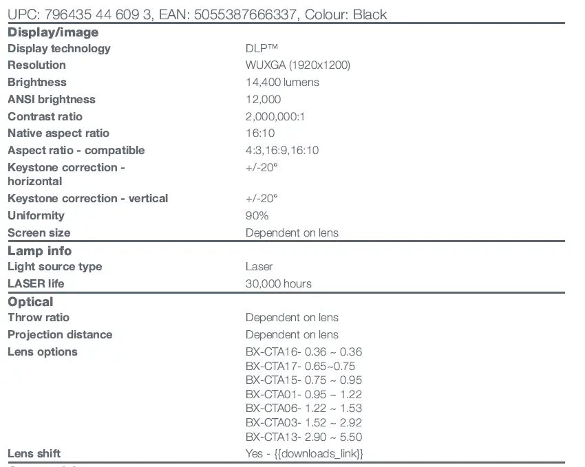 Optoma-ZU1300-DLP-Projector-FIG-4
