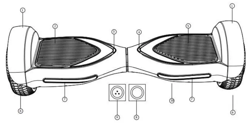 REPLAY HB632 1 PULSE Electronic Self Balancing Hoverboard -fig3