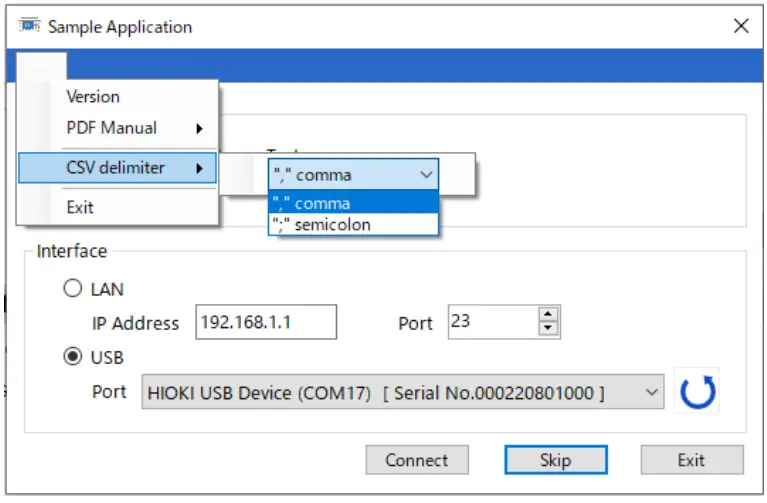 Selecting The Delimiter