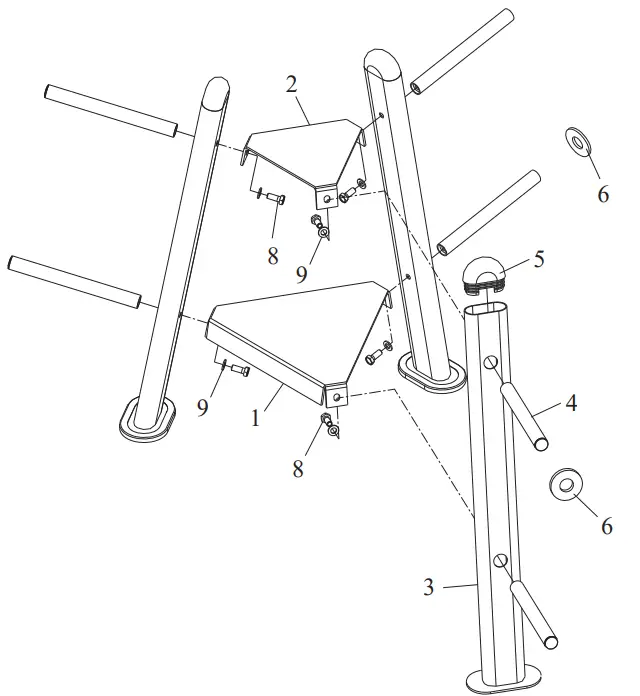 TAURUS TF-HS-600 Weight Plate Tree - Fig 10