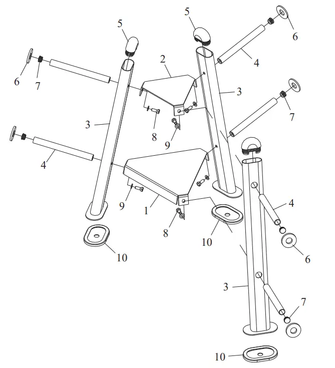 TAURUS TF-HS-600 Weight Plate Tree - Fig 12