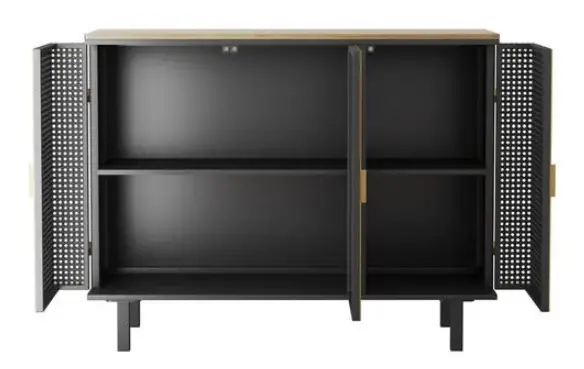 Aoibox-SNMX2640-40-35-in-W-Dark-Gray-Modern-Sideboard-with-3-Doors-product-image