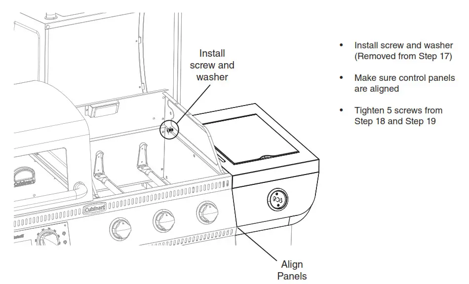 Cuisinart Twin Oaks Dual Function Grill GAS0356AS - Step 19