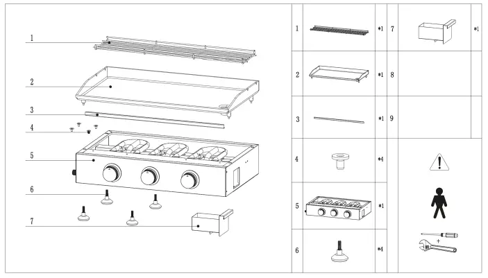 HKoenig-plx930-Gas-Plancha-3-Burners-fig-3