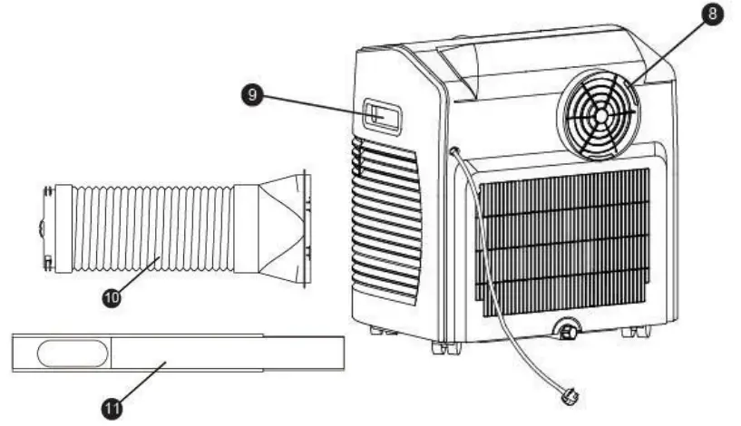 electriQ Compact 9000 BTU Portable Air Conditioner - figure 2
