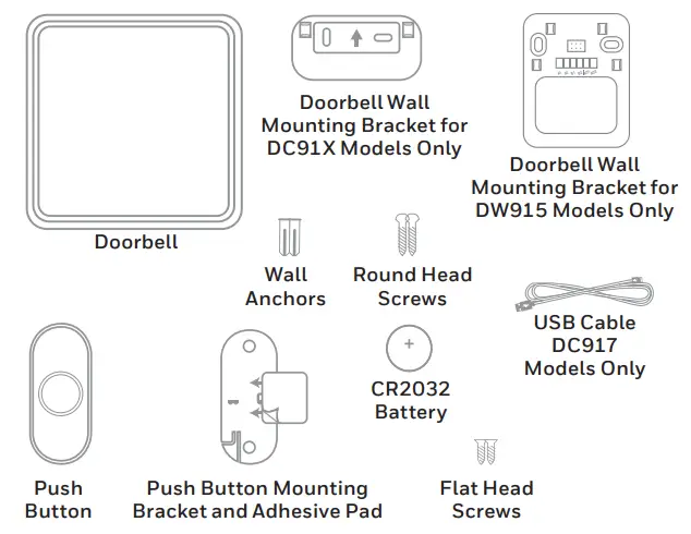 Honeywell DW915NG Portable, Wired & Wireless Doorbell -Preparation