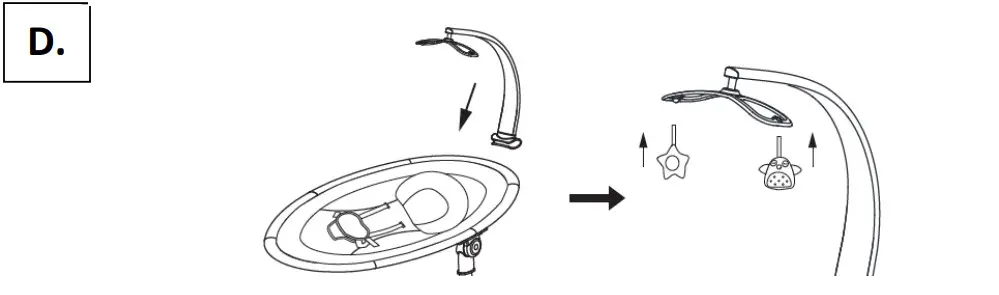 CANGAROO SG402 Electric Swing CLOUD Grey - Figure 3