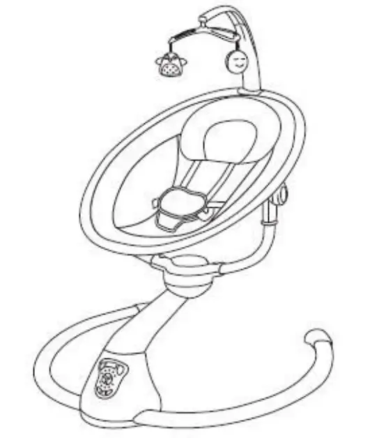 CANGAROO SG402 Electric Swing CLOUD Grey