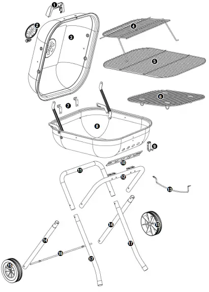 MR-BAR-B-Q-CBC1601C-Upright-Fold -amp-Go-Charcoal-BBQ-Grill-fig-1