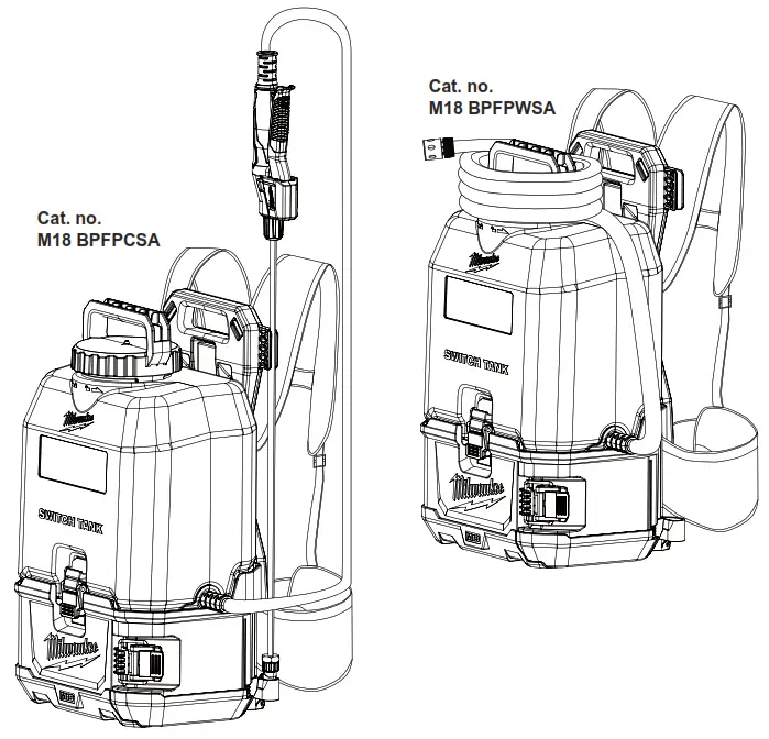 Milwaukee M18 BPFPCSA Switch Tank Chemical Sprayer and Water Supply