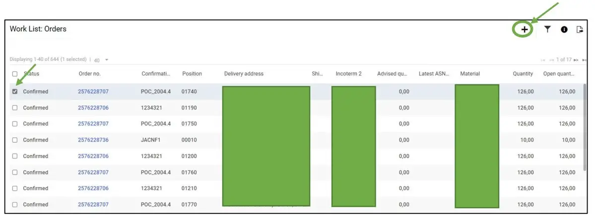 Advanced Shipping Notification