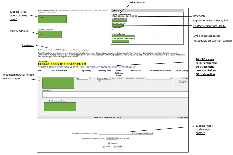 Purchase Order explanation