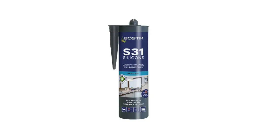 Bostik S31 Neutral Cure Sanitary Silicone 310ml Grey User Guide