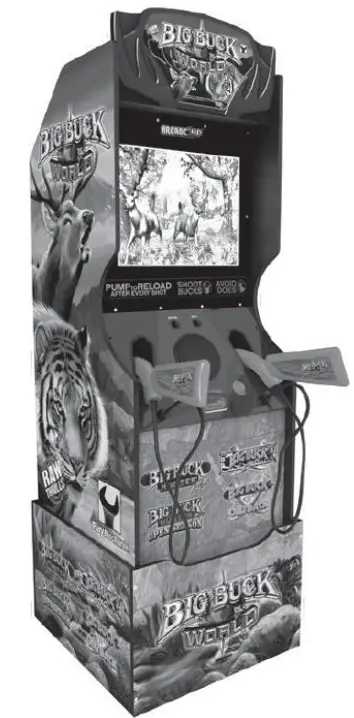 BIG BUCK WORLD Arcade 1Up Cabinet