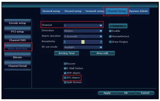 YESKAMO Floodlights Cameras with NVR-POE User Guide - How to turn off Siren Alarm from camera side