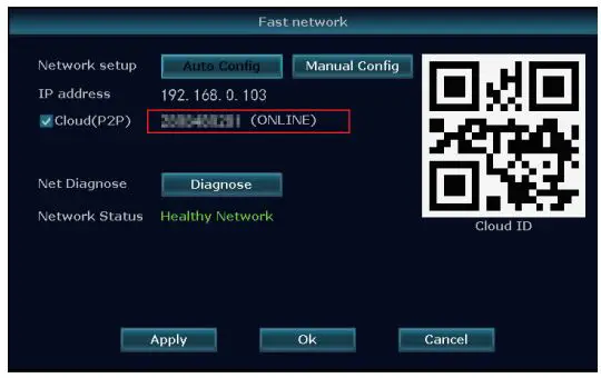 YESKAMO Floodlights Cameras with NVR-POE User Guide - Make sure the NVR system is ONLINE status